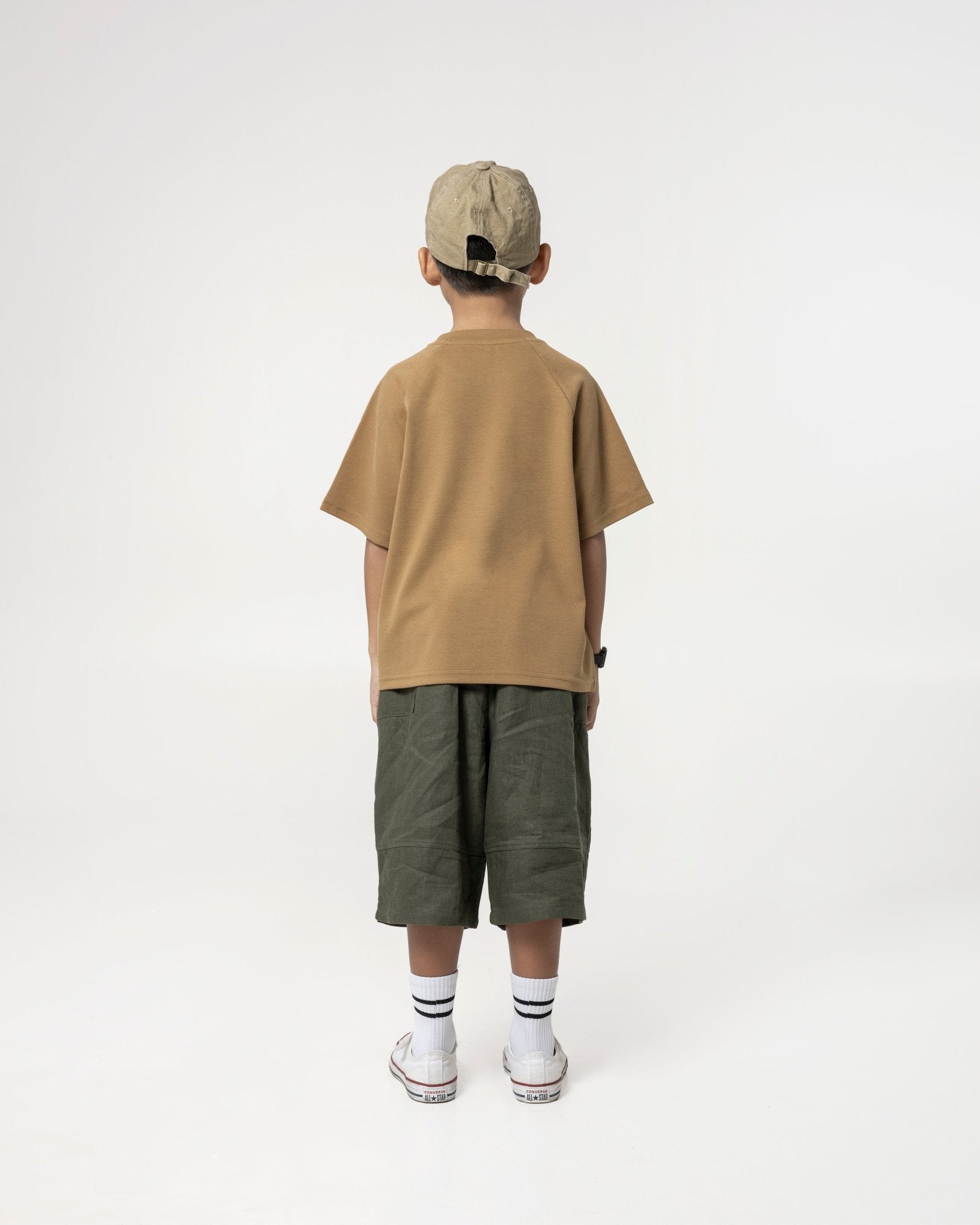 Kid's Cupro Tee - Sepia Brown - G R A Y E