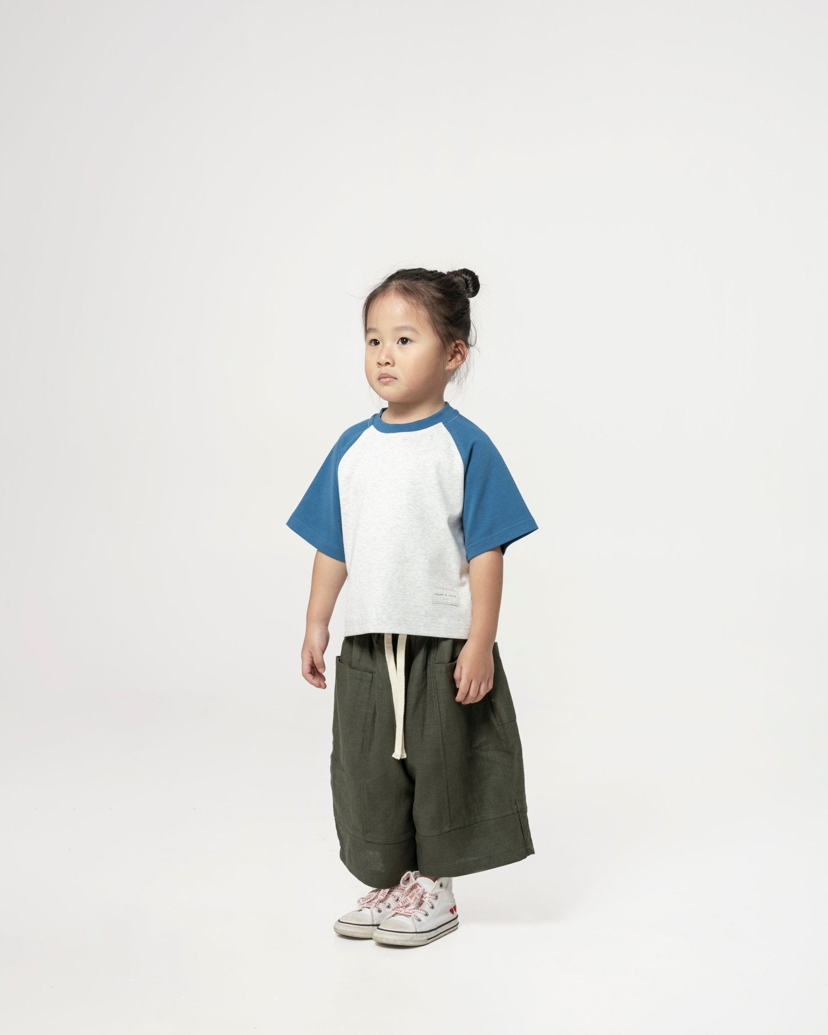 Kid&#39;s Cupro Tee - Sky - G R A Y E