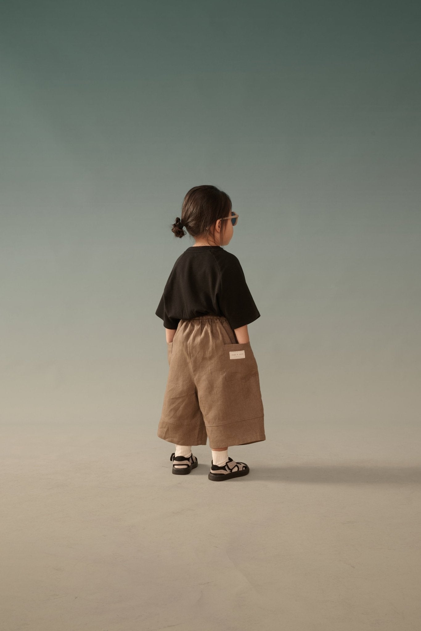 Kid&#39;s Linen Pants - Brown - G R A Y E