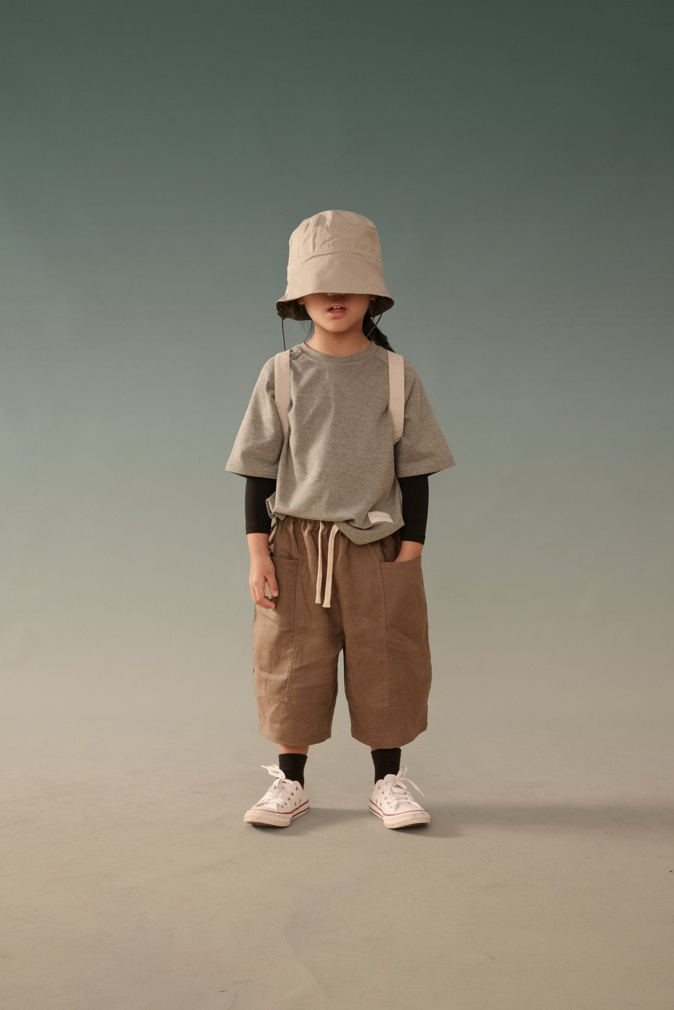 Kid&#39;s Linen Pants - Brown - G R A Y E