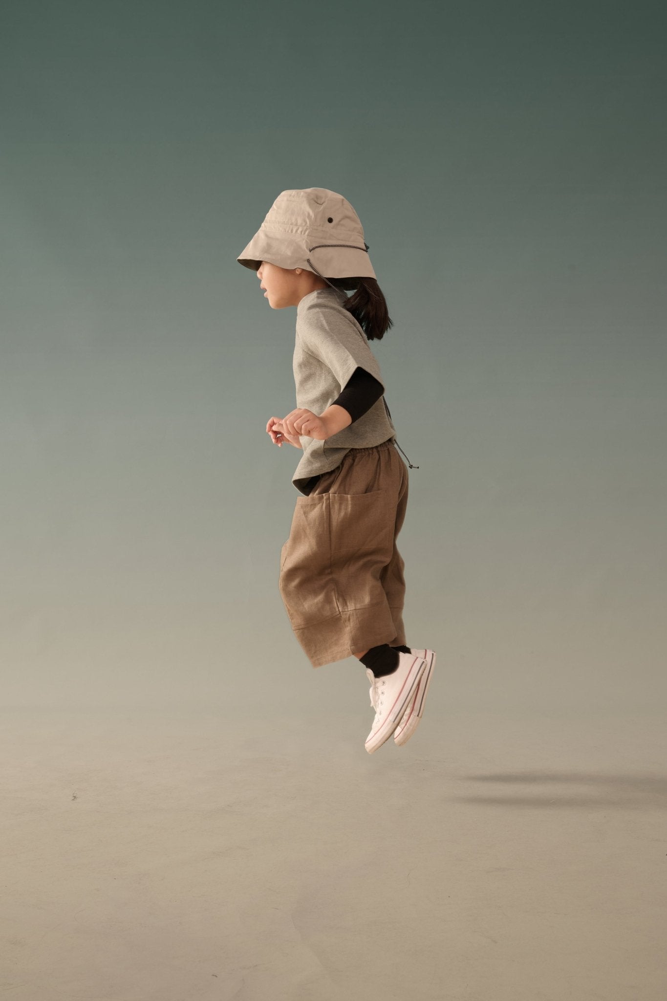 Kid&#39;s Linen Pants - Brown - G R A Y E