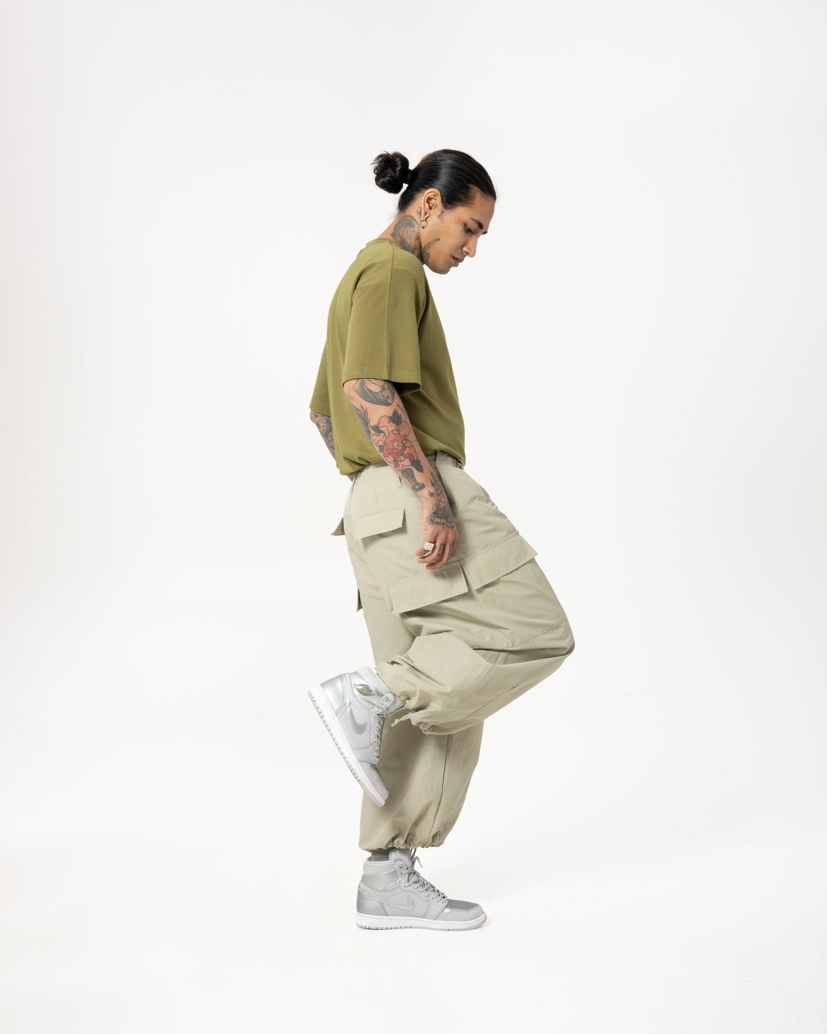 Multi-Pocket Ripstop Pants - Light Khaki - G R A Y E