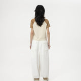 Multi-Pocket Ripstop Pants - White - G R A Y E