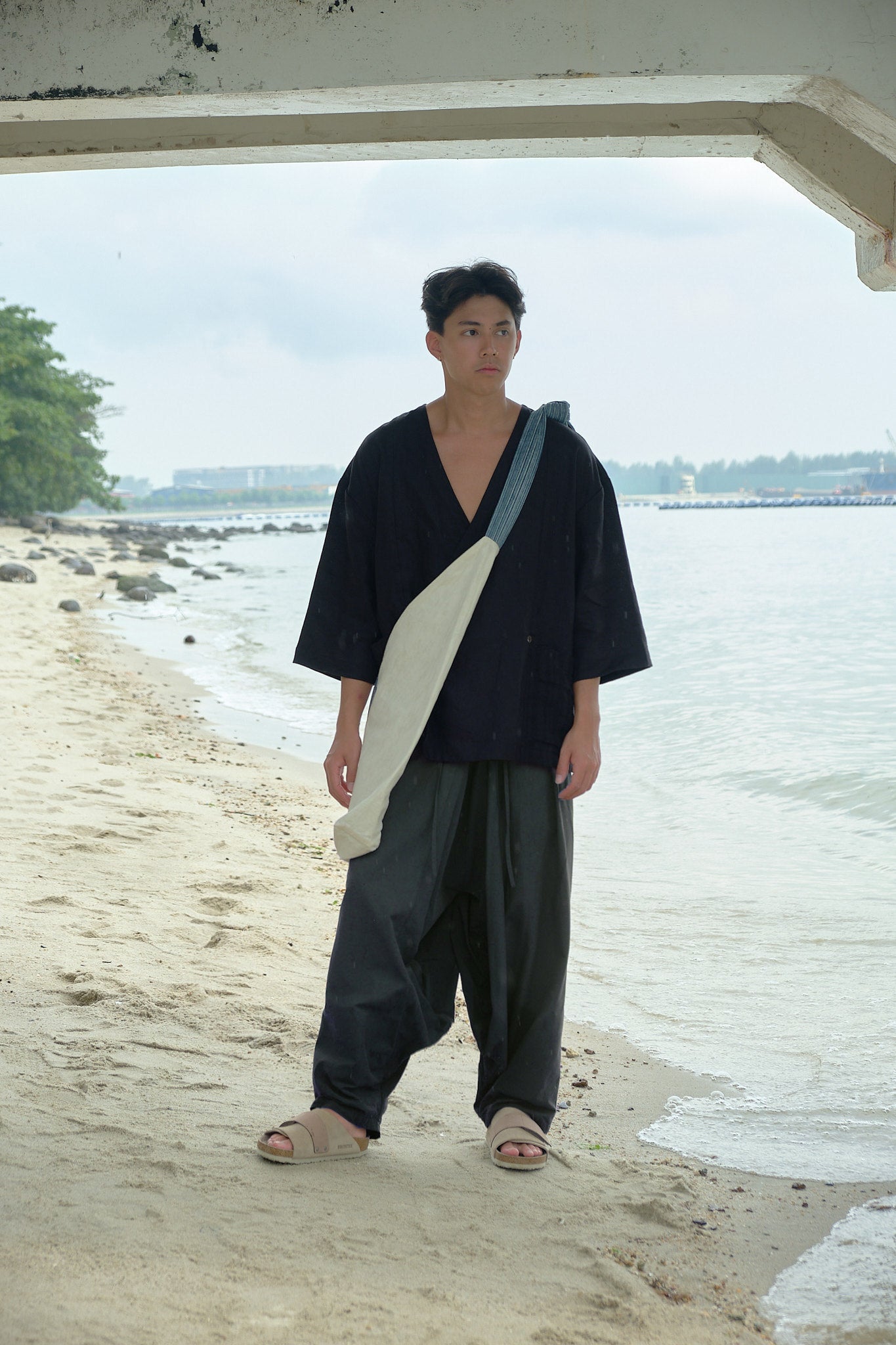 One-Piece Tsuno Bag - Denim Blue - G R A Y E