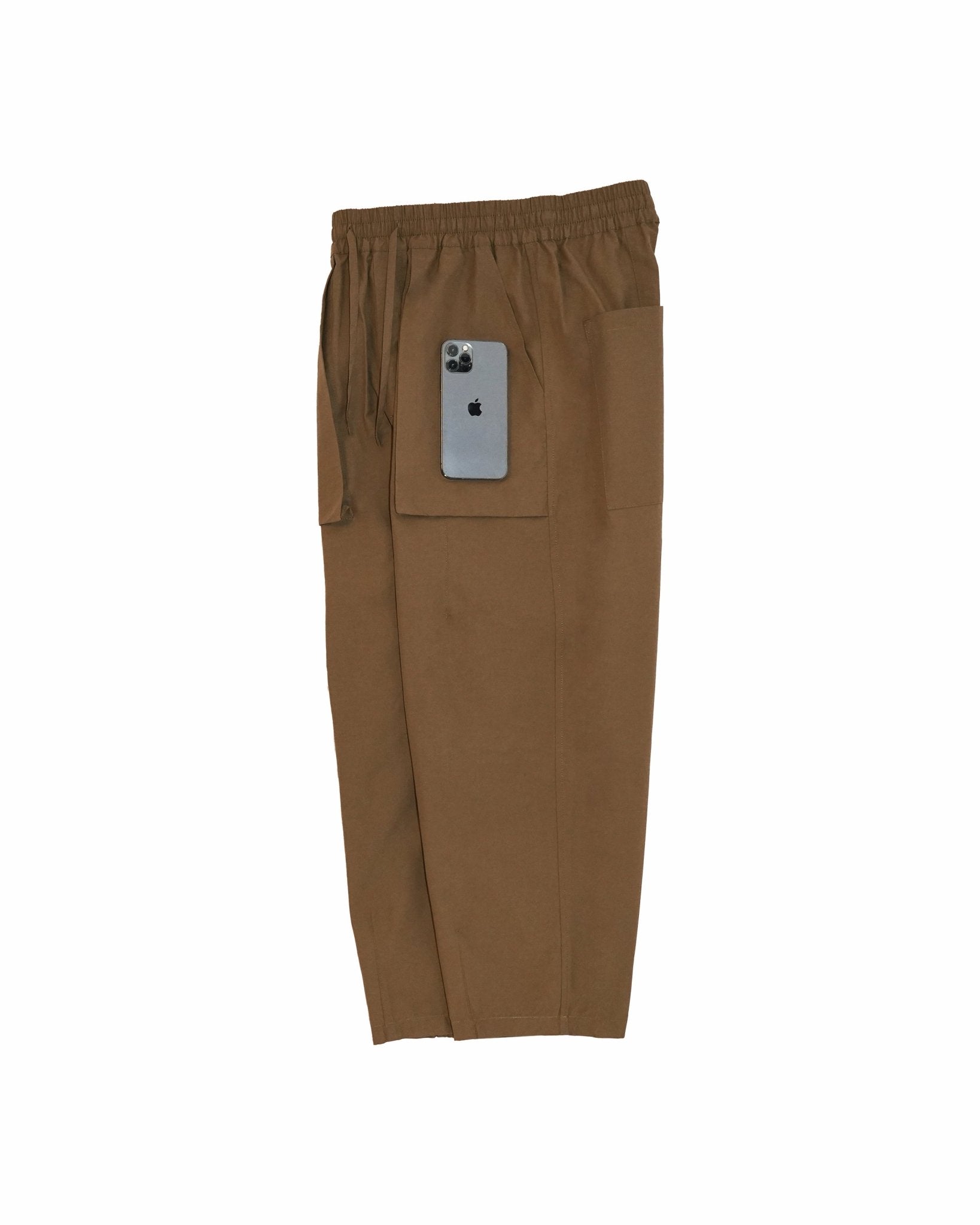 Relaxed Elasticated Trousers - Amber - G R A Y E