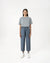 Relaxed Elasticated Trousers - Light Blue - G R A Y E