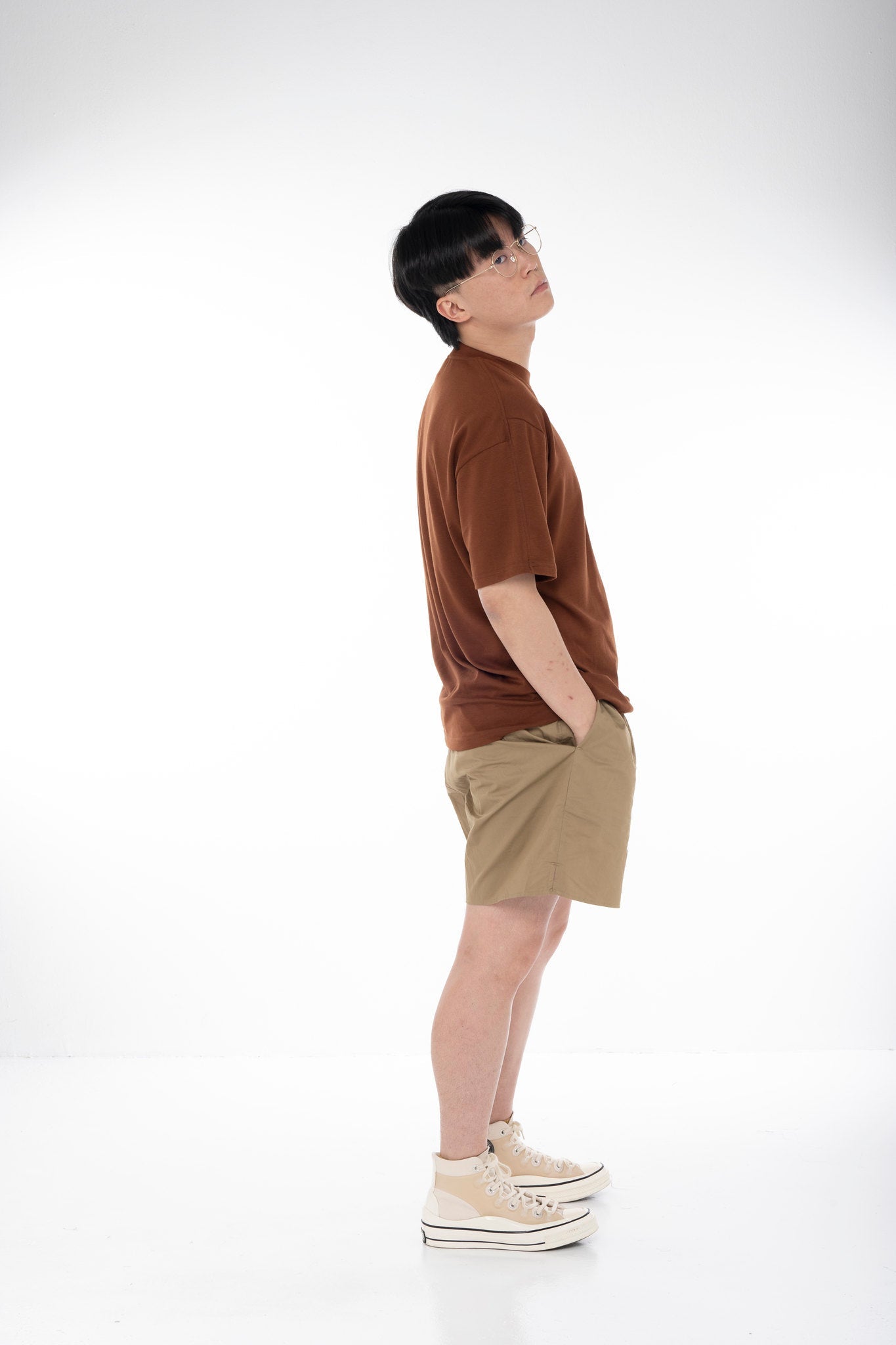 Unisex Boxer Shorts - Camel - G R A Y E