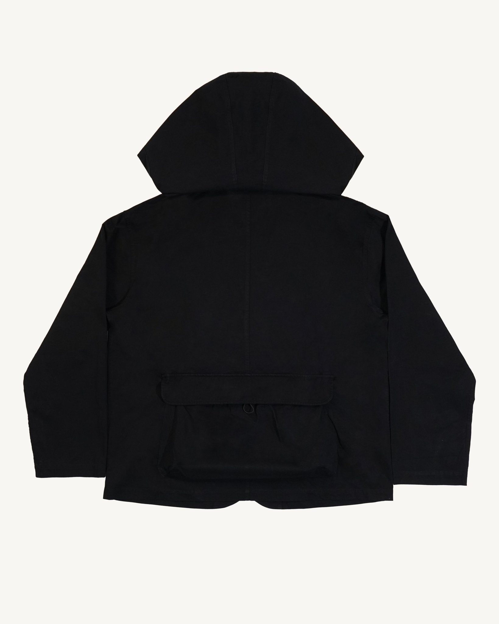 Utility Blazer with Hood - Black - G R A Y E