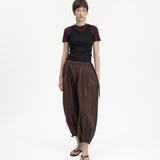 Pleated Balloon Jogger 4.0 - Mocha (PRE-ORDER)