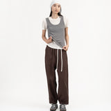 Modal-Cashmere Tank - Melange Gray