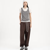 Modal-Cashmere Tank - Melange Gray