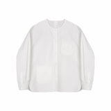 Collarless Utility Shirt