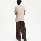 Cupro Signature Tee - Stone