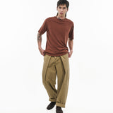 Cupro Signature Tee - Terracotta