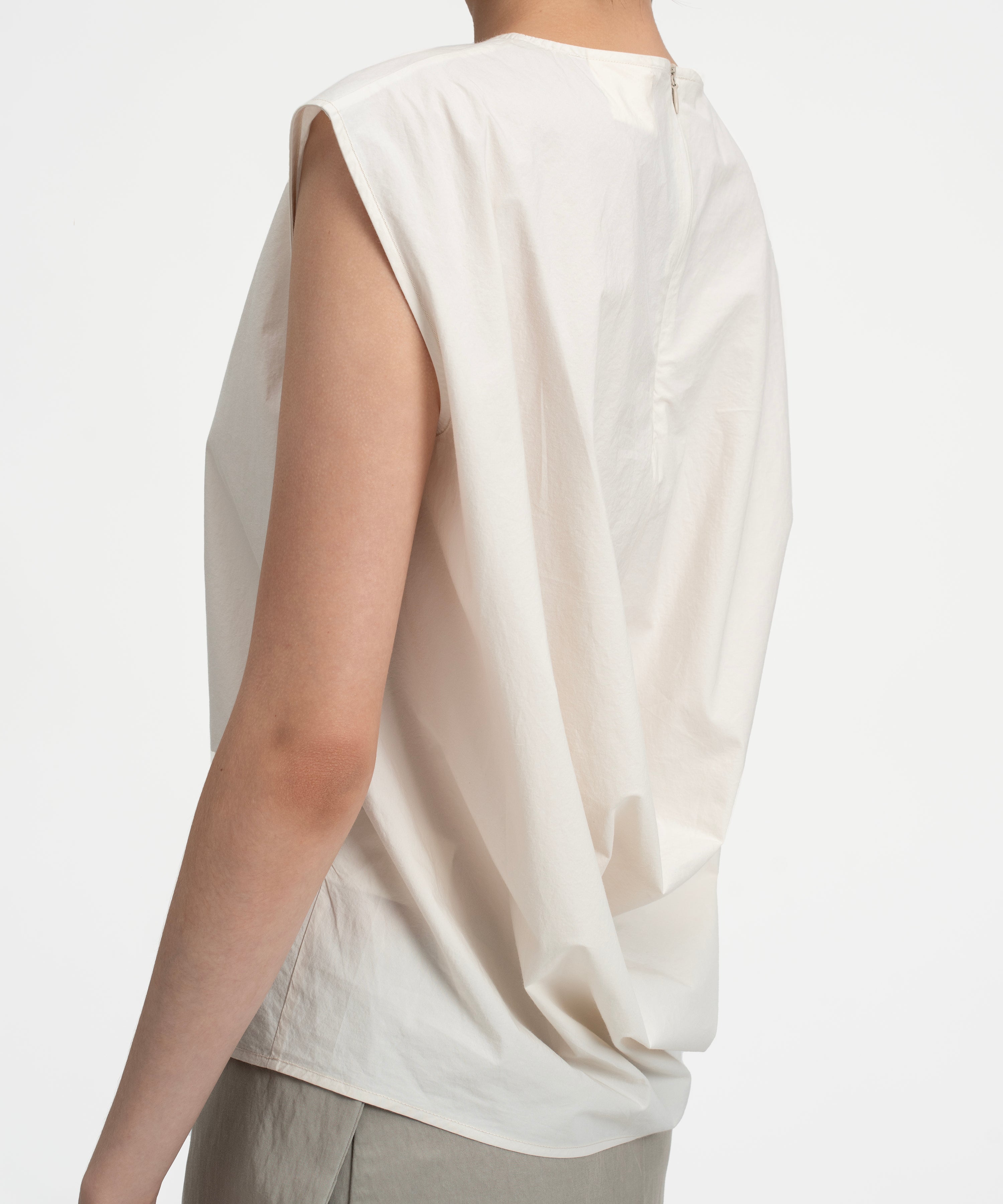Sun Dried Drape Blouse - Chalk
