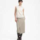 Sun Dried Drape Blouse - Chalk