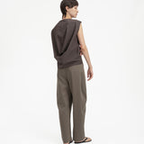 Sun Dried Drape Blouse - Cocoa