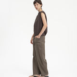 Sun Dried Drape Blouse - Cocoa