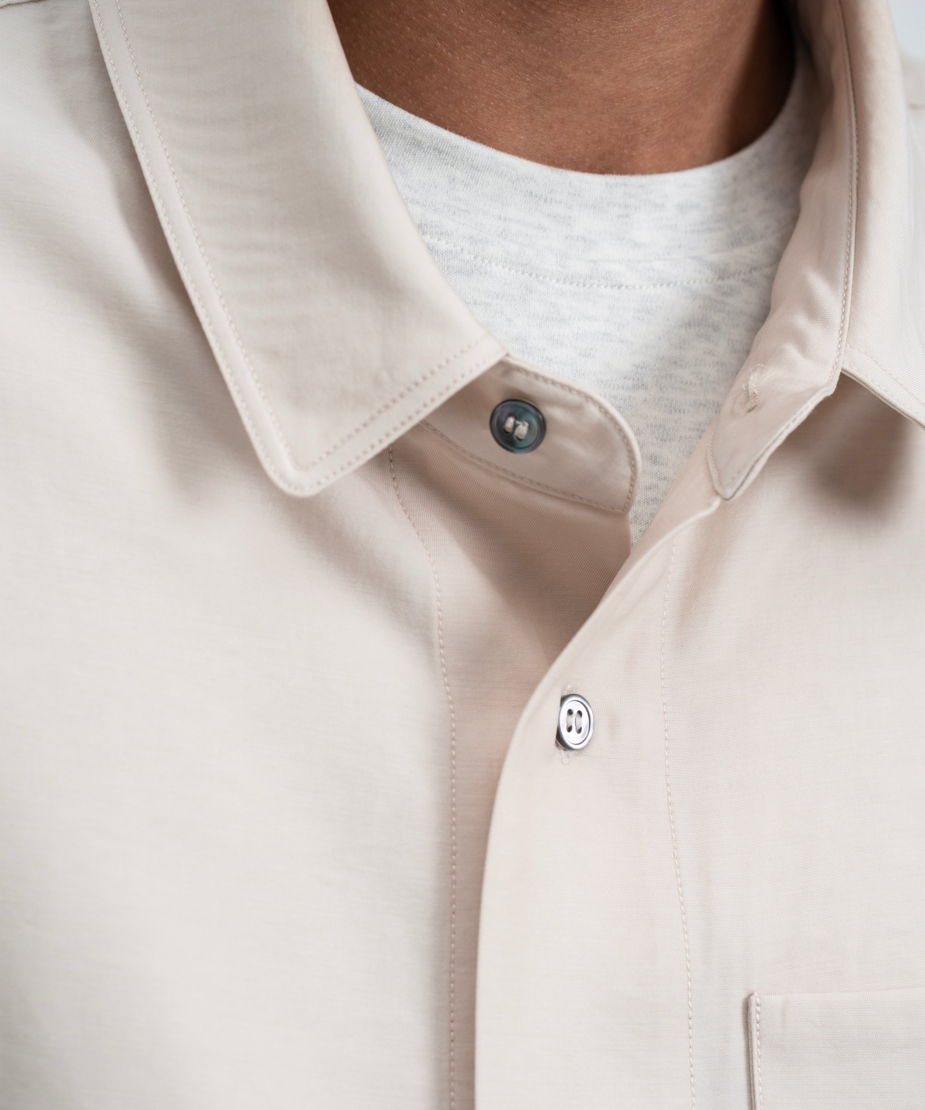 Drawstring Shirt - Blush