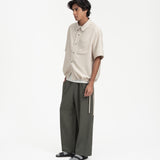 Drawstring Shirt - Blush