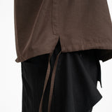 Drawstring Shirt - Cocoa