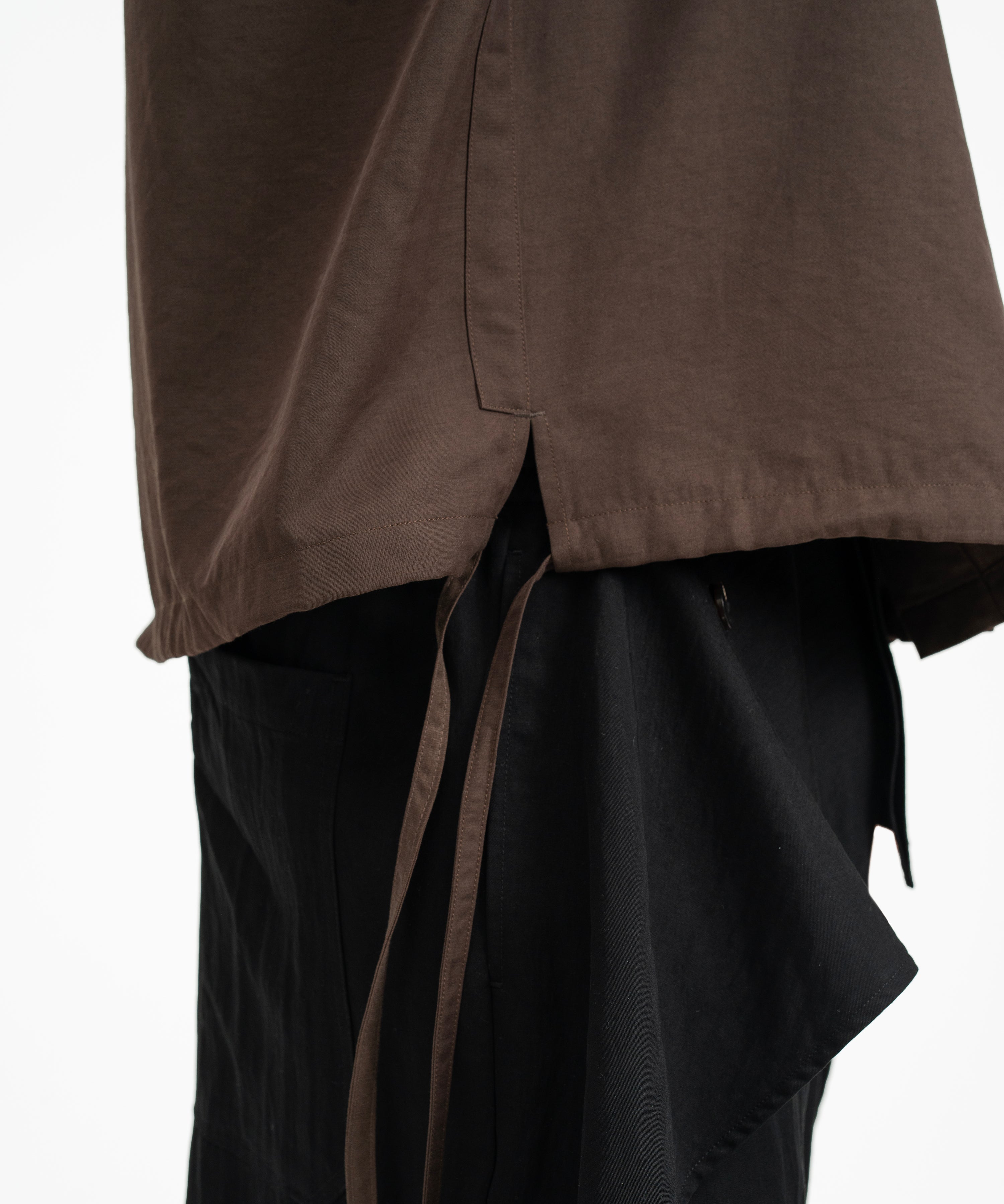 Drawstring Shirt - Cocoa
