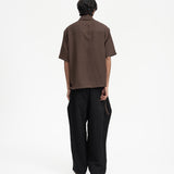Drawstring Shirt - Cocoa