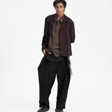 Drawstring Shirt - Cocoa