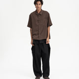 Drawstring Shirt - Cocoa