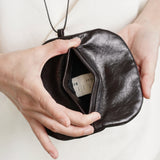 Eclipse Leather Pouch - Espresso