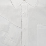 Raw Edge Linen Shirt
