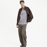 Layered Hem Tee - Ash Lilac