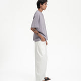 Layered Hem Tee - Ash Lilac