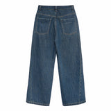 Straight Leg Belted Jeans