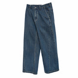 Straight Leg Belted Jeans