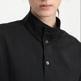 Mock Neck Shirt - Black