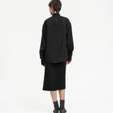 Mock Neck Shirt - Black