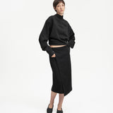 Mock Neck Shirt - Black