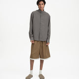 Mock Neck Shirt - Flint Gray