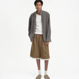 Mock Neck Shirt - Flint Gray