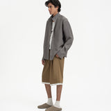 Mock Neck Shirt - Flint Gray