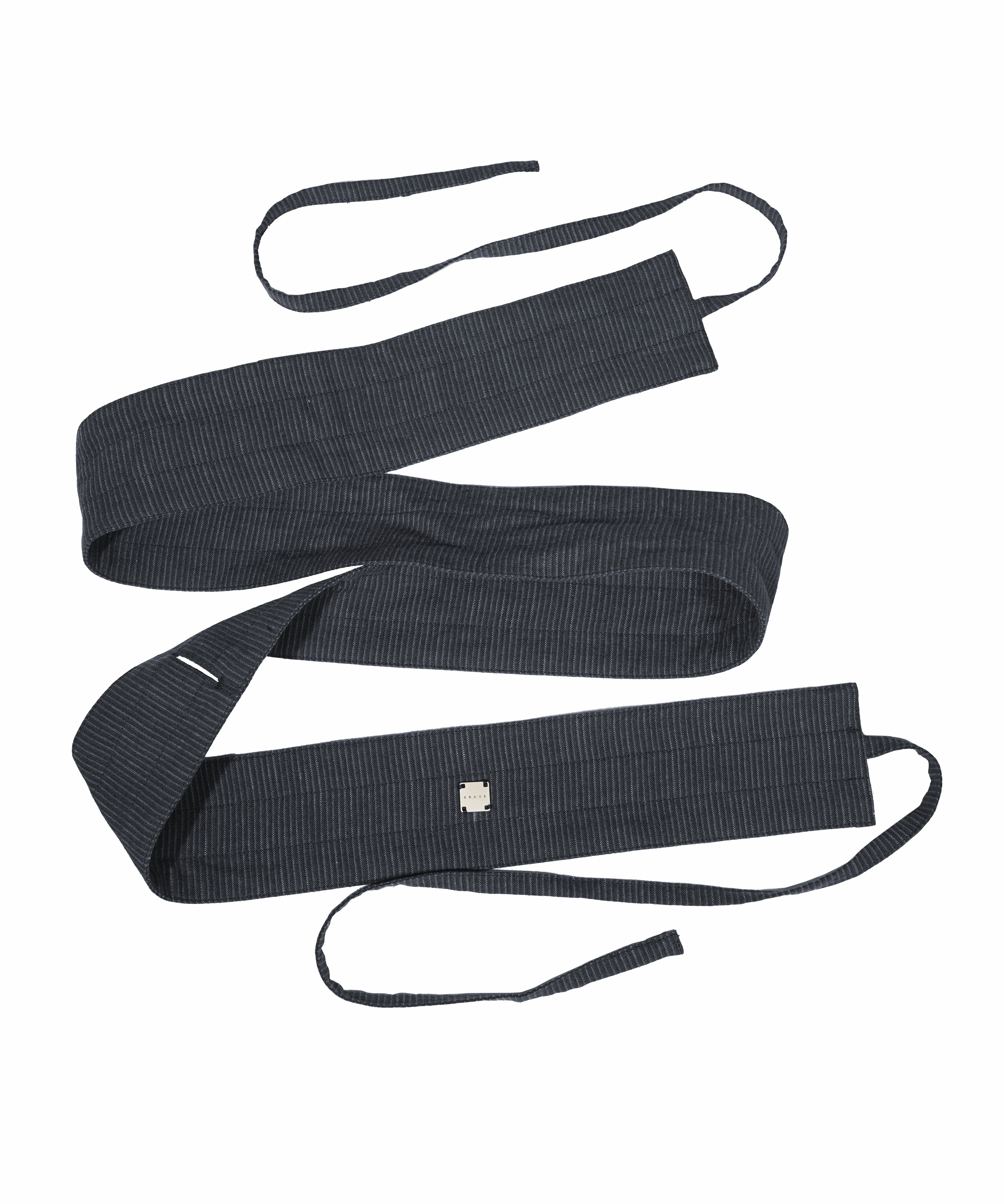 Obi Belt - Pinstripe Blue