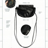 Eclipse Leather Pouch - Espresso