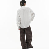 Raw Edge Linen Shirt