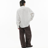 Raw Edge Linen Shirt