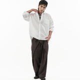 Raw Edge Linen Shirt