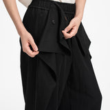 Sash Wrap Trousers - Black