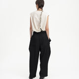 Sash Wrap Trousers - Black
