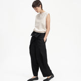 Sash Wrap Trousers - Black