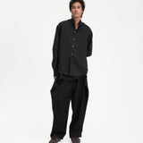 Mock Neck Shirt - Black